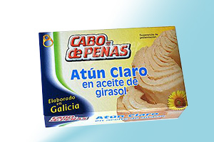 Atún Claro en aceite de girasol Cabo de Peñas