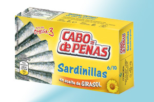 Sardinas en aceite de girasol Cabo de Peñas